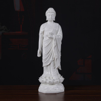 免運 可開票 速發 陶瓷阿彌陀佛像三寶如來佛白瓷藥師佛釋迦牟尼佛居家供奉擺件C