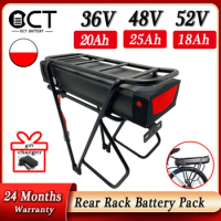 Hailong 48V 20AH Electric Bicycle Rear Rack Battery 36V 25Ah Samsung Cells Lithium Ebike Battery Pack for 350W-1500W Motor