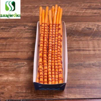 simulation long potato french fries model fake longest potato fries model mold footlong chips sample snack food simulation props