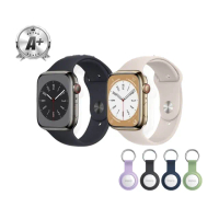 防丟追蹤器組【Apple】不鏽鋼A+級福利品 Apple Watch S8 GPS 45mm(不鏽鋼金屬錶殼運動型錶帶)