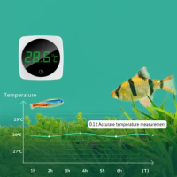 Aquarium Self-Adhesive Thermometer LCD Digital Fish Tank Thermometers Screen Monitor Terrarium Temperature Meter 0-60℃