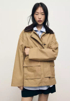 Mango Oversized Parka With Contrasting Collar