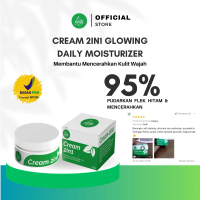 Cream 2in1 Glowing Elzet Skincare BPOM Pemutih Wajah Glowing