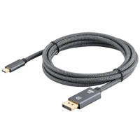 USB-C to Dp 1.4 Cable, Support 8K@60HZ Resolution, Copper Braided DP Cable, Suitable for MacPro Display XDR (3 Meter) A