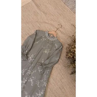 Saleera Alyssa Dress Anak XL Mossgreen