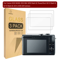 Mr.Shield Glass Screen Protector For Canon EOS M100, EOS M6, M50 Mark II, PowerShot G9 X Mark II, G7 X Mark II, G5 X, EOS G9