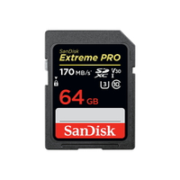限時★..  免運 SanDisk Extreme PRO 64GB SDXC 170MB/s UHS-3 V30 U3 記憶卡 64G 4K可用 公司貨【全館點數13倍送】
