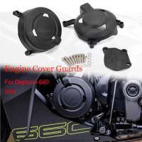 Motorcycle Accessories For Daytona 660 2024 New Engine Cover Set Daytona660 DAYTONA 660 Protection Cover Engine Guard