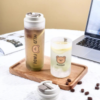 Botol Minum Tumblr Plastik Transparant Siap Minum 350ML/550ML