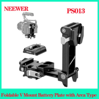 NEEWER PS013 Foldable V Mount Battery Plate with Arca Type QR Plate for Dji Rs2/rsc2/rs3/rs3Pro for Canon R5C R100 R50 Sony