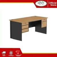 Meja Tulis Kantor Manager 1 Biro NST 1080 Beech