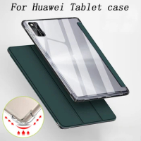 For HuaWei MatePad 10.4 MatePad Pro 10.8 Tablet case for Honor V6 Transparent soft bottom For huawei Mediapad M6 10.8 8.4 inch