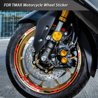Reflective Motorcycle Wheel Rim Sticker Scooter Hub Stripe Tape Decal Waterproof For YAMAHA Tmax 530 560 500