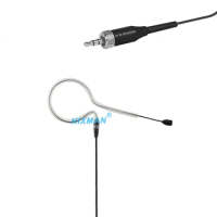 HIXMAN Black EM2-NL Children Earset Single Ear Omni Headset Microphone For Saramonic UwMic Nady Azden Senal Boya Wireless Mics