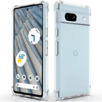 Clear Case For Google Pixel 7A Case Pixel 7 Pro Pixel 6A 6 Pro Thick Shockproof Soft Silicone Phone Cover for Google Pixel 7