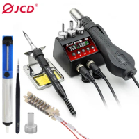 JCD 8898 2-in-1 750W hot air gun LCD display mobile phone welding rework station repair soldering ir