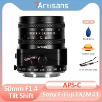 7artisans 50mm F1.4 Tilt Shift Perspecrive APS-C Lens for Sony E A6600 A6400 A73 A7MIV Fuji X XF XS10 XT10 XA7 XH1 M43 MFT Micro