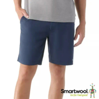 【SmartWool】男 Merino 美麗諾羊毛運動型8吋彈性短褲/透氣控溫抗菌/SW017099-092 深海軍藍