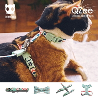QZee美國zeedog摩洛哥貓咪項圈安全扣防窒息 領結 溜貓胸背牽引繩