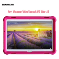 Cover for Huawei MediaPad M3 Lite 10 Tablet Bumper BAH-W09 DL09 AL00 10.1 Inch Tablet Sleeve Kids Friendly Silicone Rugged Case