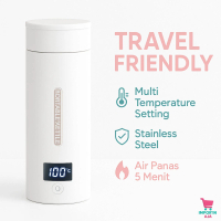 Impor'in Aja Teko listrik mini 300w stainless steel | Electric kettle pemanas air portable | Termos