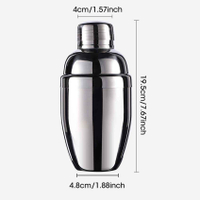 Dụng cụ quầy bar mới cốc shaker shaker cocktail shaker trà chanh chống tràn nồi shaker tay phụ kiện