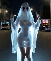 ชุดผีฮาโลวีน Pure Desire Hollow Ghost COS ความล่อใจที่สม่ำเสมอ J ชุดเดรสเรียบง่ายไม่มีหลัง 3041