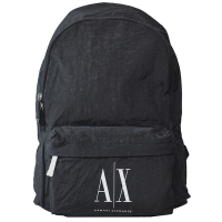 A|X Armani Exchange 經典字母LOGO輕量後背包(黑)