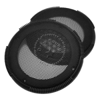 For 4 Inch Speaker Grill Cover Hige-grade 4" Car Audio Decorative Circle Metal Mesh Grille Protection Net 138mm #Black