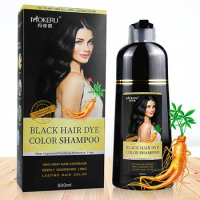 Mokeru Ginseng Hair Dye Shampoo Black Natural Hair Dye Color Magic Shampoo For Hair Coloring for Women and Men
