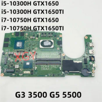 Notebook Motherboard For DELL G3 3500 G5 5500 Laptop Mainboard 19795-1 028HKV 0D1G65 0HW9CF 0HN4GN GTX1650 GTX1650Ti I5 I7 10th
