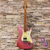 現貨可分期 贈千元配件 日本品牌 Bacchus BST-2-RSM/M 單單雙 電 吉他 可切單 紫色 烤楓木琴頸 指板