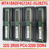 1 Pcs 32GB For MT RAM 32G 2RX8 PC4-3200 DDR4 3200 UDIMM ECC VLP MTA18ADF4G72AZ-3G2BZTG