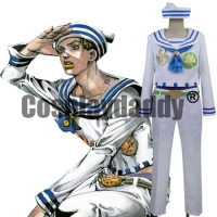 IN STOCK JJBA Part 8 JoJolion Josuke Higashikata Sailor Uniform Outfit Cosplay Costume Halloween