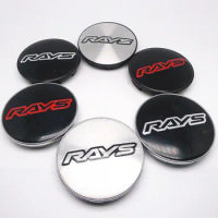 4pcs 68mm 62mm For RAYS Wheel Center Cap Hubs Car Styling Emblem Badge Logo Rims Cover 65mm Stickers Accessories