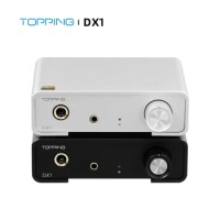 TOPPING DX1 Hi Res Audio DAC&amp;Headphone Amplifier 6.35mm 3.5mm Line out output AK4493S DAC USB DSD256 PCM384 XMOS XU208