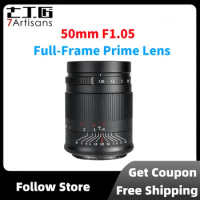 7Artisans 50mm F1.05 MF Full-Frame Large Aperture Portrait Lens for Sony E Canon RF Nikon Z Panasonic/Leica/Sigma L