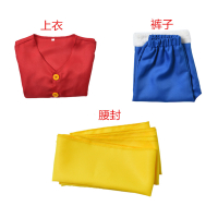 [Free Shipping] Luffy Cos Childrens Clothing Two Years Later Second Generation Clothes Straw Hat Sho