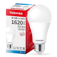 6入組 TOSHIBA東芝 日本LED燈泡 13.5W 星光耀 第三代高光效燈泡 (白光/自然光)