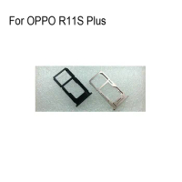 100% Original Silver SIM Card Tray For OPPO R11S Plus SD Card Tray SIM Card Holder SIM Card Drawer For OPPO R11 S Plus Parts