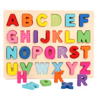 2026 Yourun Digital Alphabet 3D Puzzle Cognitive Educational Toy for Children, Wooden Literacy Puzzl