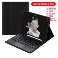 Wireless Bluetooth Keyboard Case For Samsung Galaxy Tab S7 S8 S9 FE Plus A7 A8 A9 S6 Lite 10.5 Keyboard Case With Pencil Slot