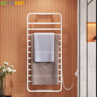 ECHOME Electric Heated Towel Rack 304 Stainless Steel with Timing /WIFI Sterilizing Smart Socket Heated Towel Warmers 110V/220V