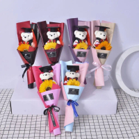 teddy bear girlfriend ของขวัญรับปริญญา ช่อดอกไม้ประดับตกแต่ง ช่อหมีรับปริญญา การ์ตูนลายการ์ตูน ตุ๊กต