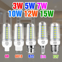 In-stock hot item: GU10 bulb — 15W E27/E26 LED corn bulb, E14 ceiling lamp, GU10 spotlight, B22 chan