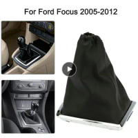Gearshift Lever Cover And Frame Car Gear Stick Gaiter Boot PU Leather Dust Cover For Ford Focus 05-2012 Excellent Dustproof