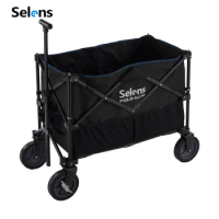 Selens Foldable Outdoor Tool Cart MultifunctionStorage Box With 360 Universal Wheel Photo Studio Light Stand Photography Acces