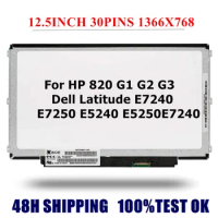 For HP 820 G1 G2 G3 For Dell E7240 E7250 E5240 E5250 12.5" LAPTOP Screen B125XTN02.0 LP125WH2-TPB1 HB125WX1-100 HB125WX1-201