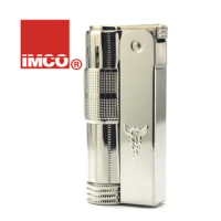 IMCO Stainless Steel Metal Bull Gasoline Lighter Silver 6700 IMCO Akmak Isqueiro