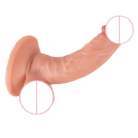 5 Inch XXL Realistic Dildo with Powerful Suction CupRealistic Penis Sex Toy Flexible G-spot Dildo with Curved Shaft and Ball